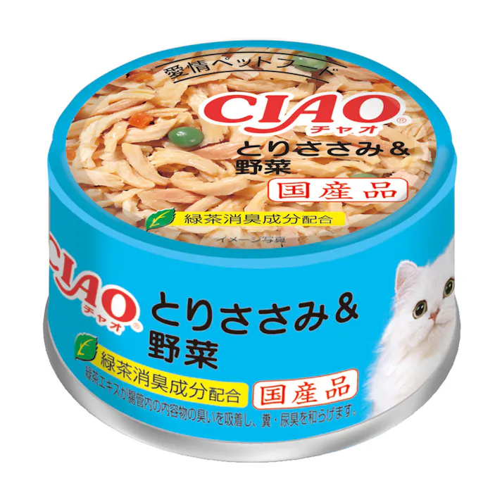CIAO ホワイティミート とりささみ&野菜 85g