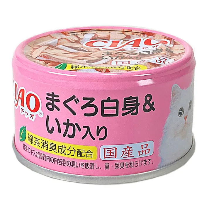 CIAO まぐろ白身&いか入り 85g