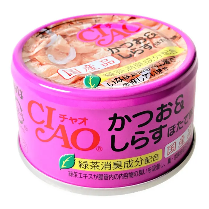 CIAO かつお&しらす ほたて味 85g
