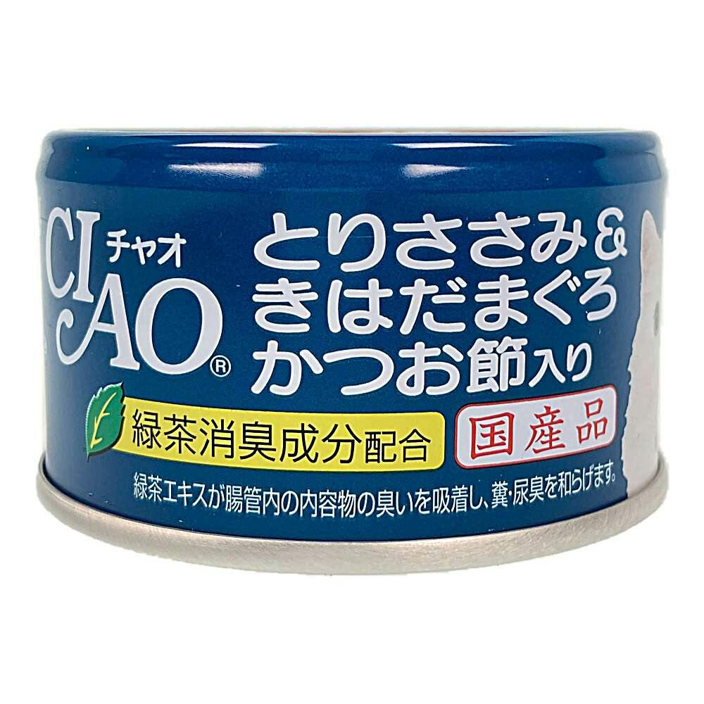 CIAO とりささみ＆きはだまぐろ かつお節入り 85g | ペット用品