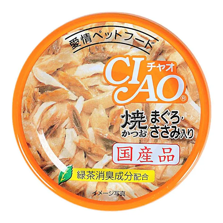 CIAO 焼かつお まぐろ・ささみ入り 85g