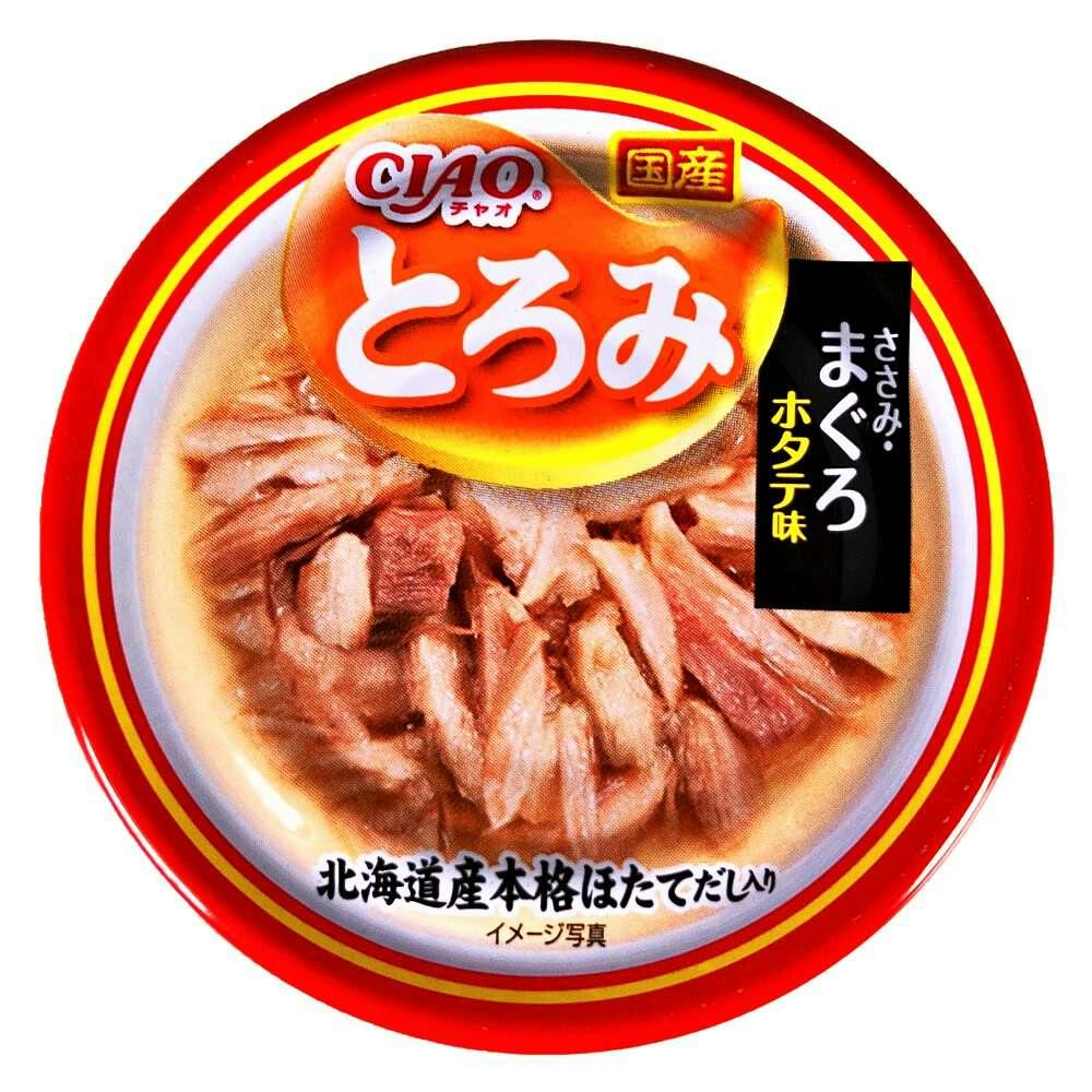 ばななざかなかなた いなば CIAO とろみ ささみ・まぐろ ホタテ味 | ペット用品（猫