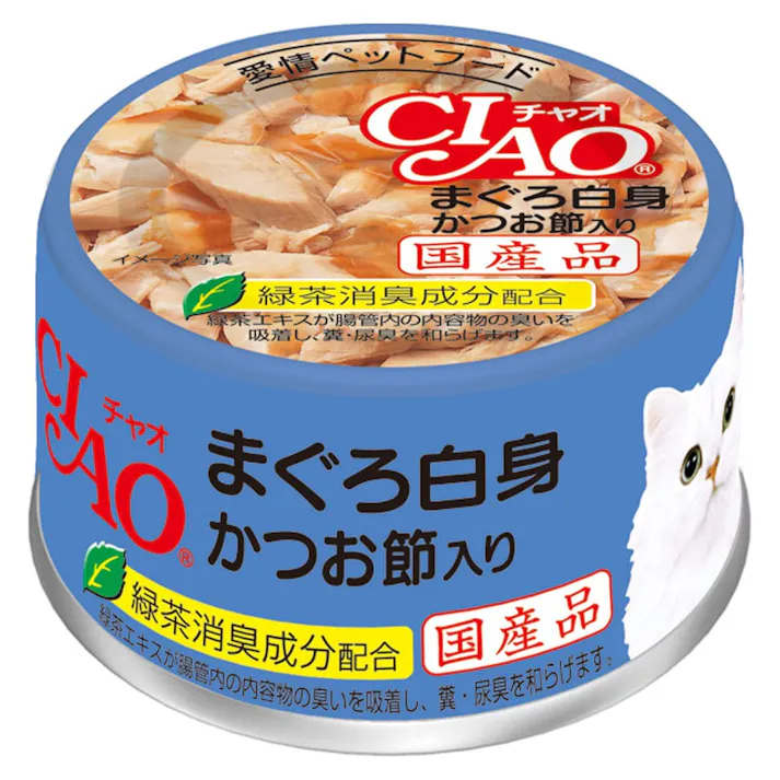 CIAO まぐろ白身 かつお節入り 85g