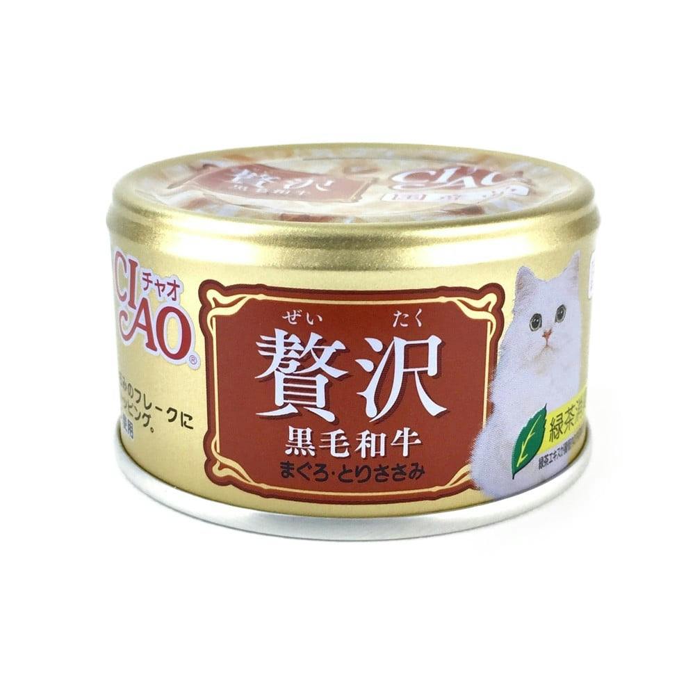 CIAO 贅沢黒毛和牛 まぐろ・とりささみ