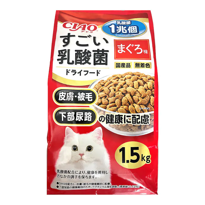 チャオすごい乳酸菌ドライフードまぐろ1.5kg