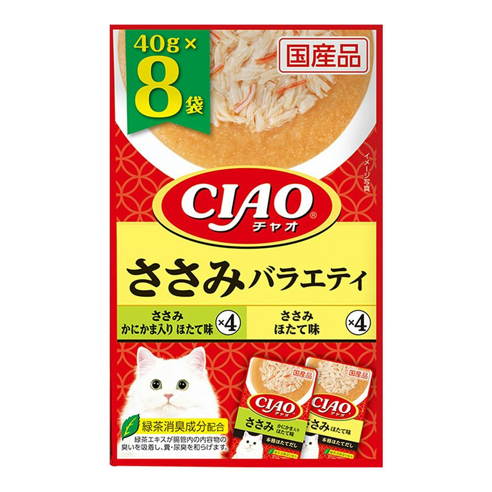 CIAO パウチ ささみバラエティ 40g×2種×4袋入り | キャットフード 通販