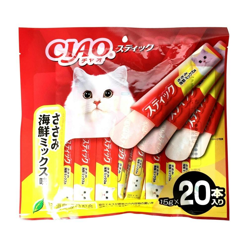 チャオ スティック まぐろ海鮮ミックス味 15g×20本(販売終了
