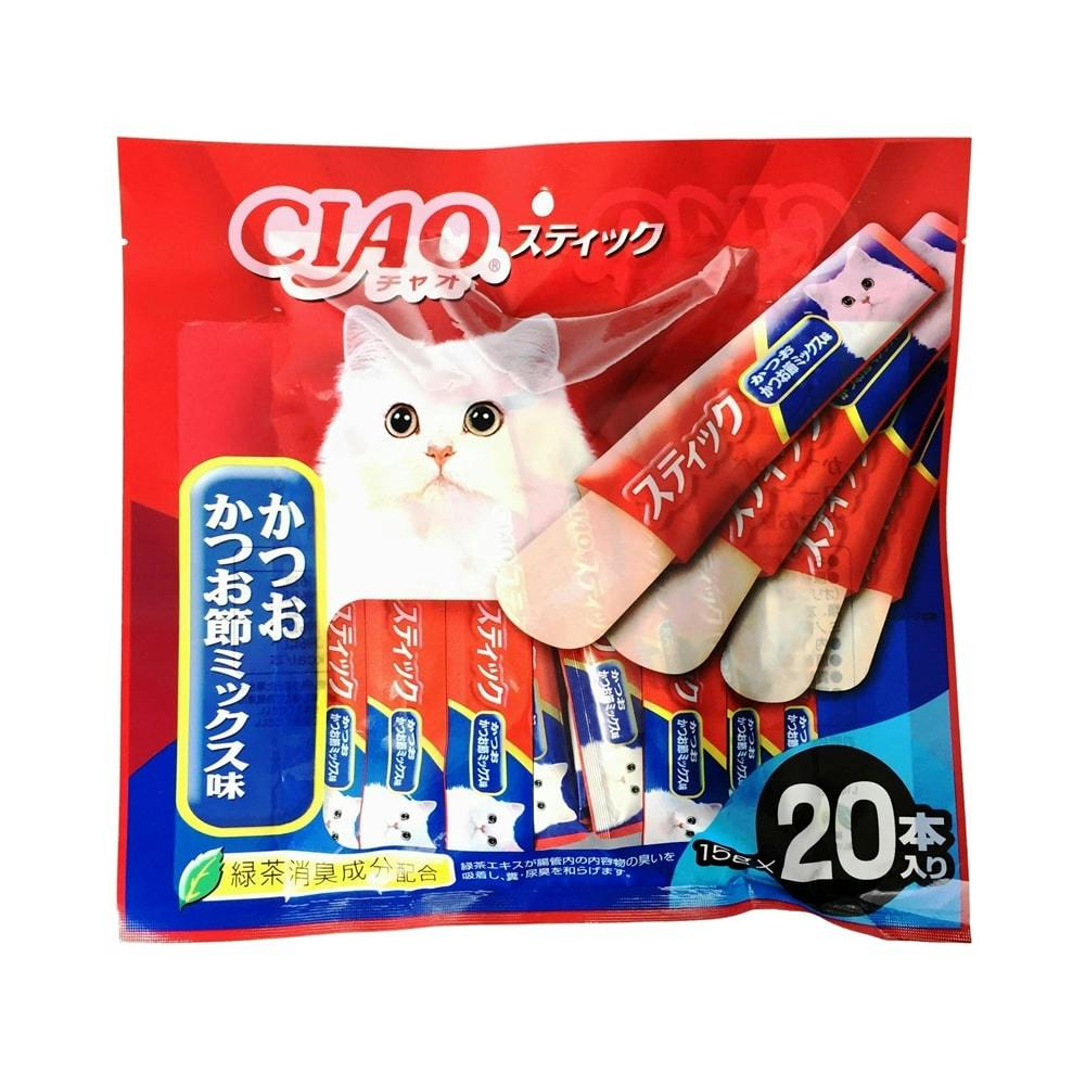 チャオ スティック かつおかつお節ミックス味 15g 本入り ホームセンター通販 カインズ