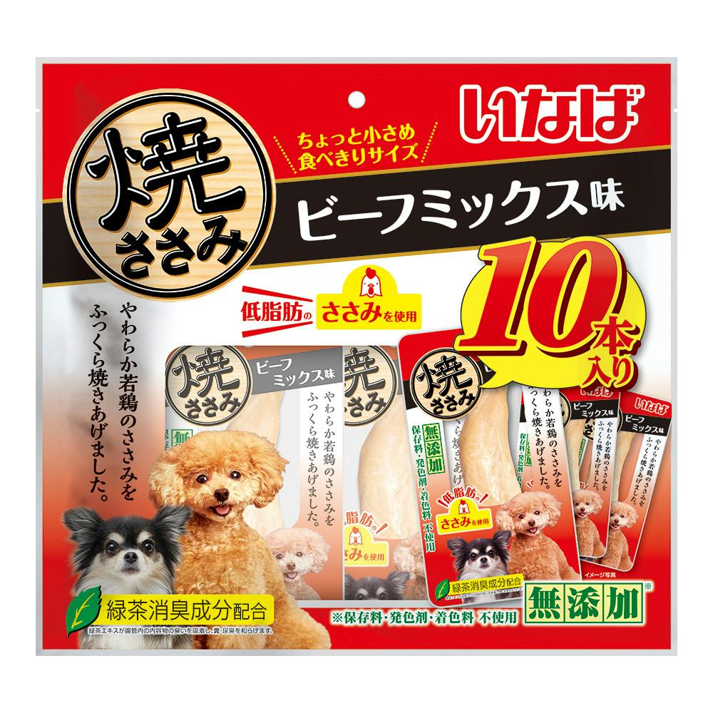 いなば 焼かつお チキンミックス味 10本 高嗜好性 おやつ 犬用