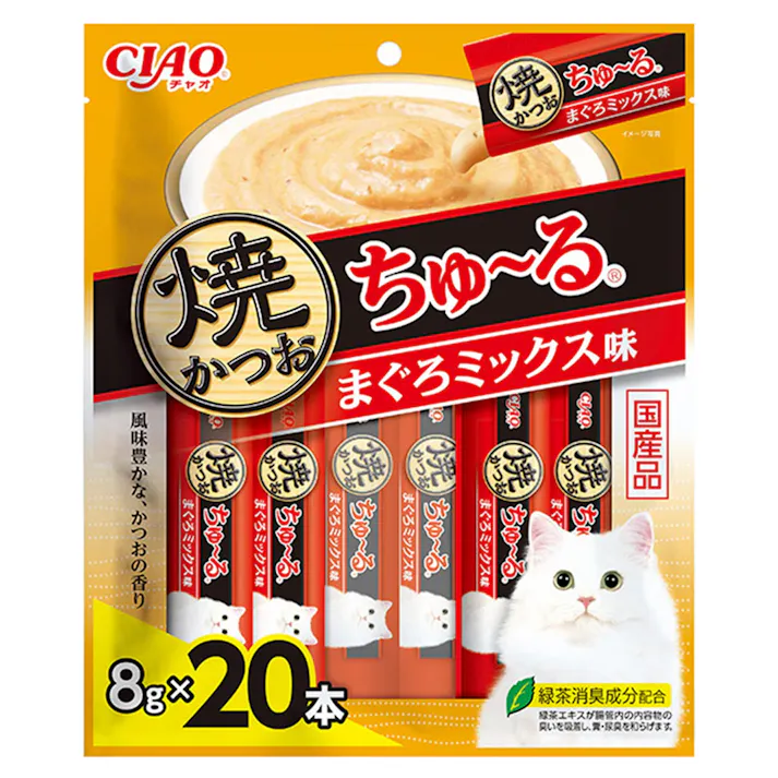 CIAO 焼かつおちゅ~る まぐろミックス味 20本入