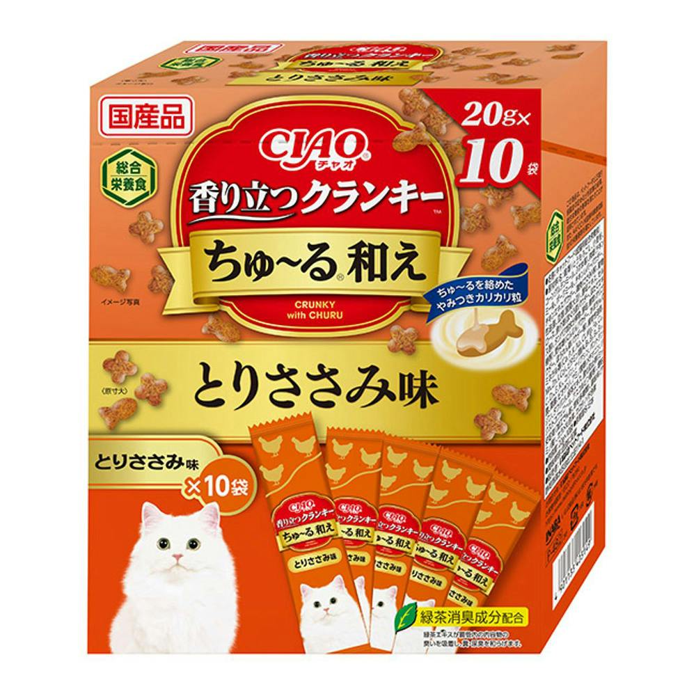 CIAO 香り立つクランキー ちゅーる和え とりささみ味 | キャットフード