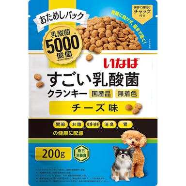 いなば すごい乳酸菌クランキー チーズ味 200g 犬用