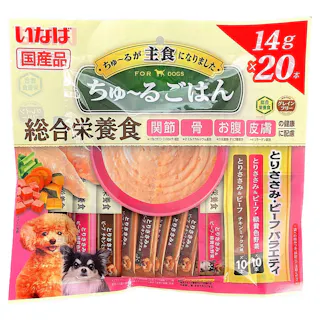 ちゅ~るごはん とりささみ・ビーフバラエティ 14g×20本