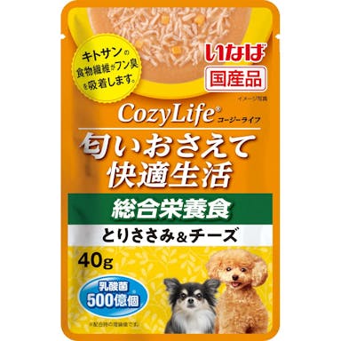 いなば CozyLife パウチ 匂いおさえて快適生活 総合栄養食 とりささみ＆＆チーズ 40g