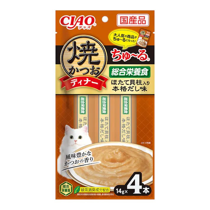 いなば CIAO 焼かつおディナー ほたて本格だし味 4P