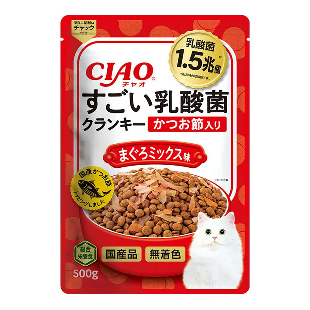 いなば CIAO すごい乳酸菌 クランキー まぐろミックス 500g | ペット用品（猫） | ホームセンター通販【カインズ】