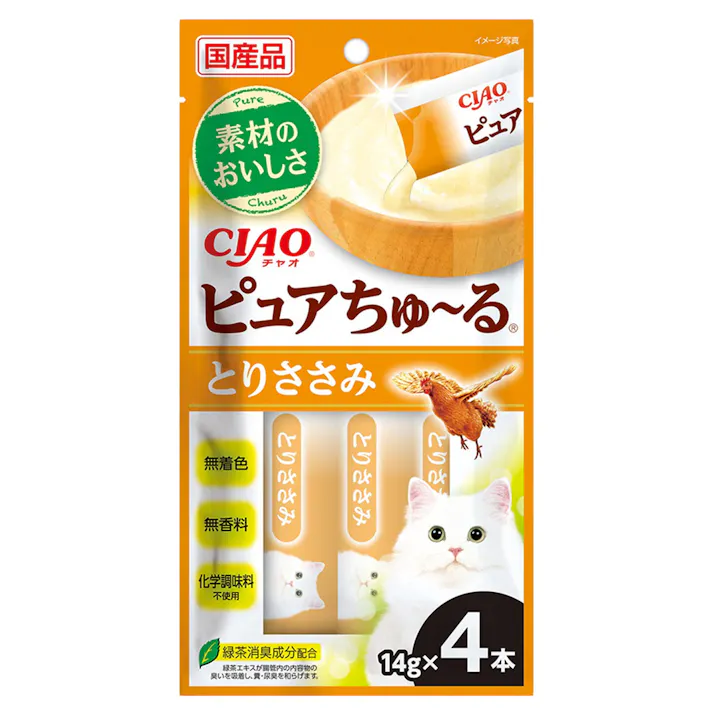 CIAO ピュアちゅ~る とりささみ 14g×4本