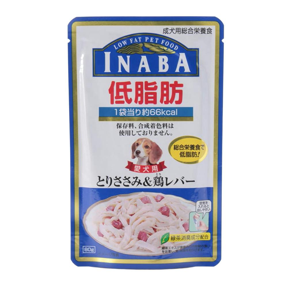 いなば 低脂肪 とりささみ＆鶏レバー 80g(販売終了) | ドッグフード