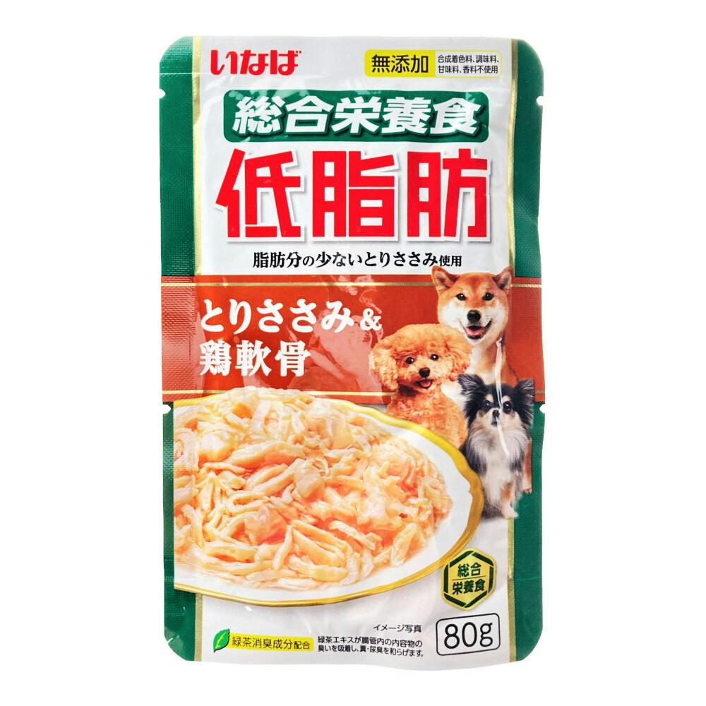 いなば 低脂肪 とりささみ＆鶏軟骨 80g | ペット用品（犬