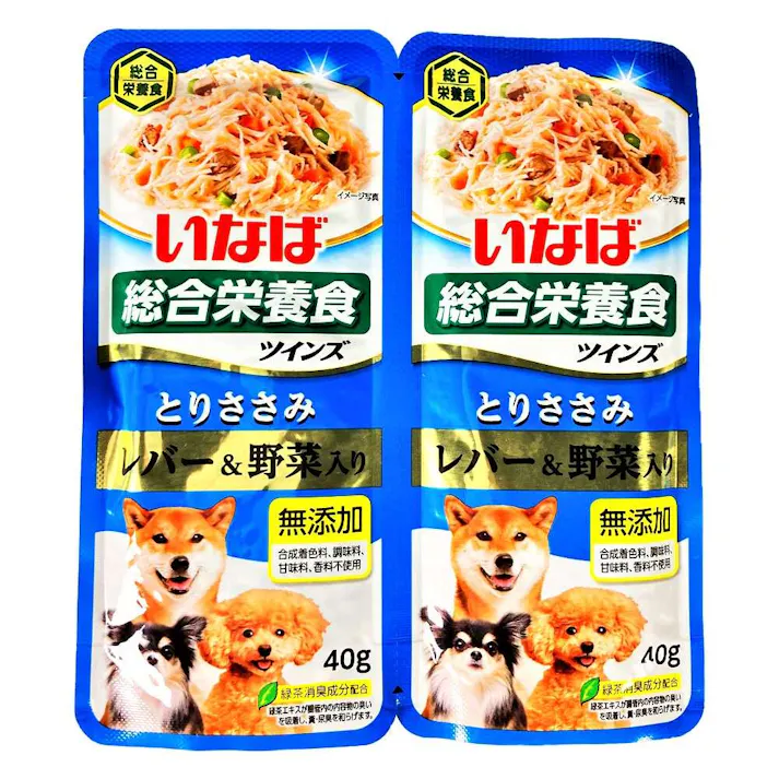 いなば ツインズ とりささみ レバー&野菜入り 80g