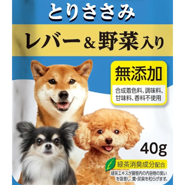 いなば ツインズ とりささみ レバー&野菜入り 80g