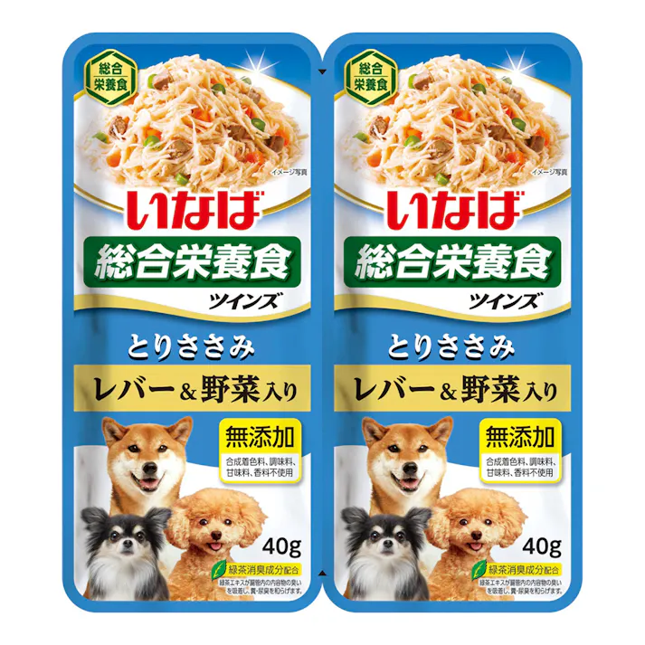 いなば ツインズ とりささみ レバー&野菜入り 80g