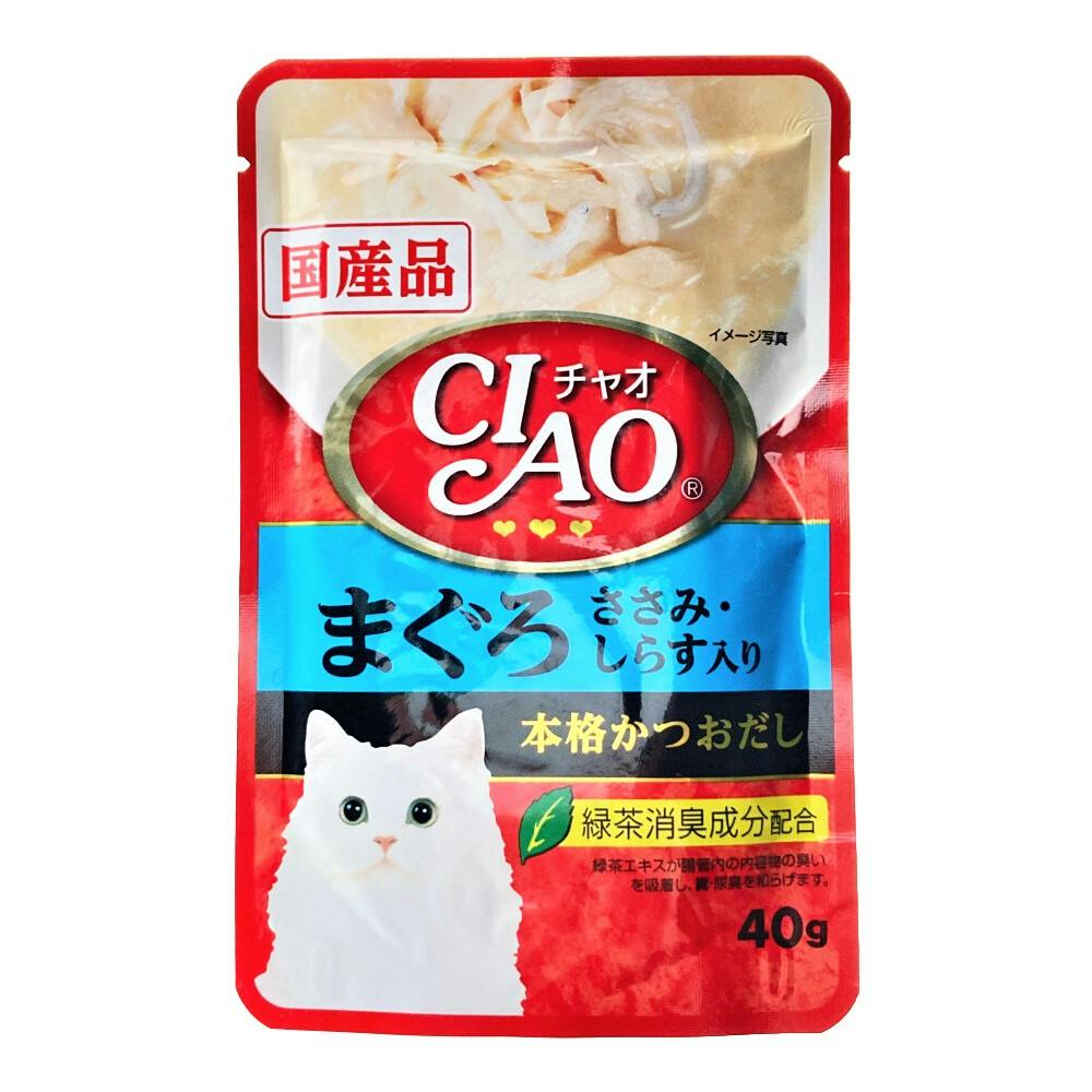 いなば CIAO チャオ パウチ まぐろ ささみ・しらす入り 40g×8袋