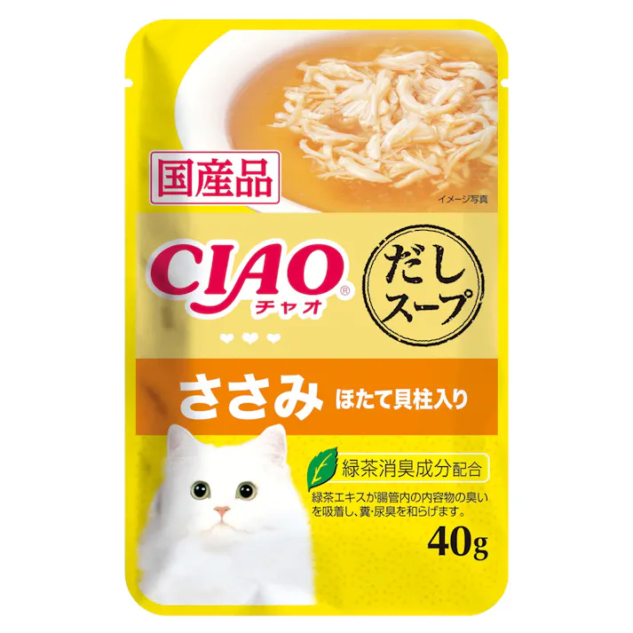 CIAO だしスープ ささみ ほたて貝柱入り 40g