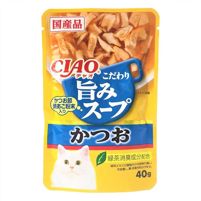 チャオ こだわり 旨みスープ パウチ かつお 40g