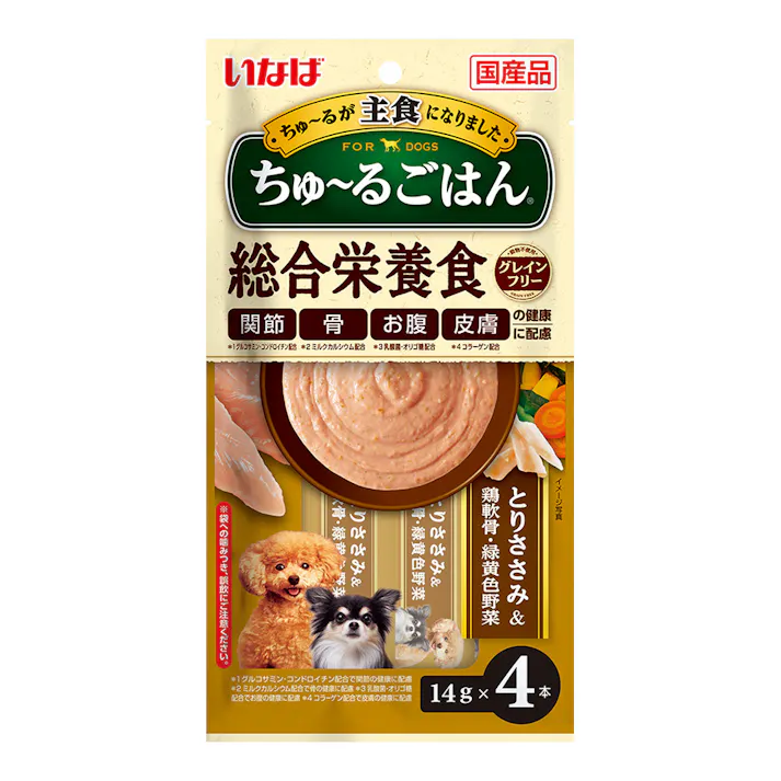 ちゅーるごはん 鶏軟骨・野菜4本