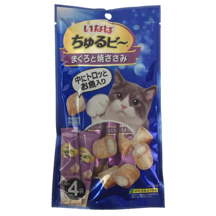 いなば ちゅるビ~ まぐろと焼ささみ 10g×4袋(販売終了)