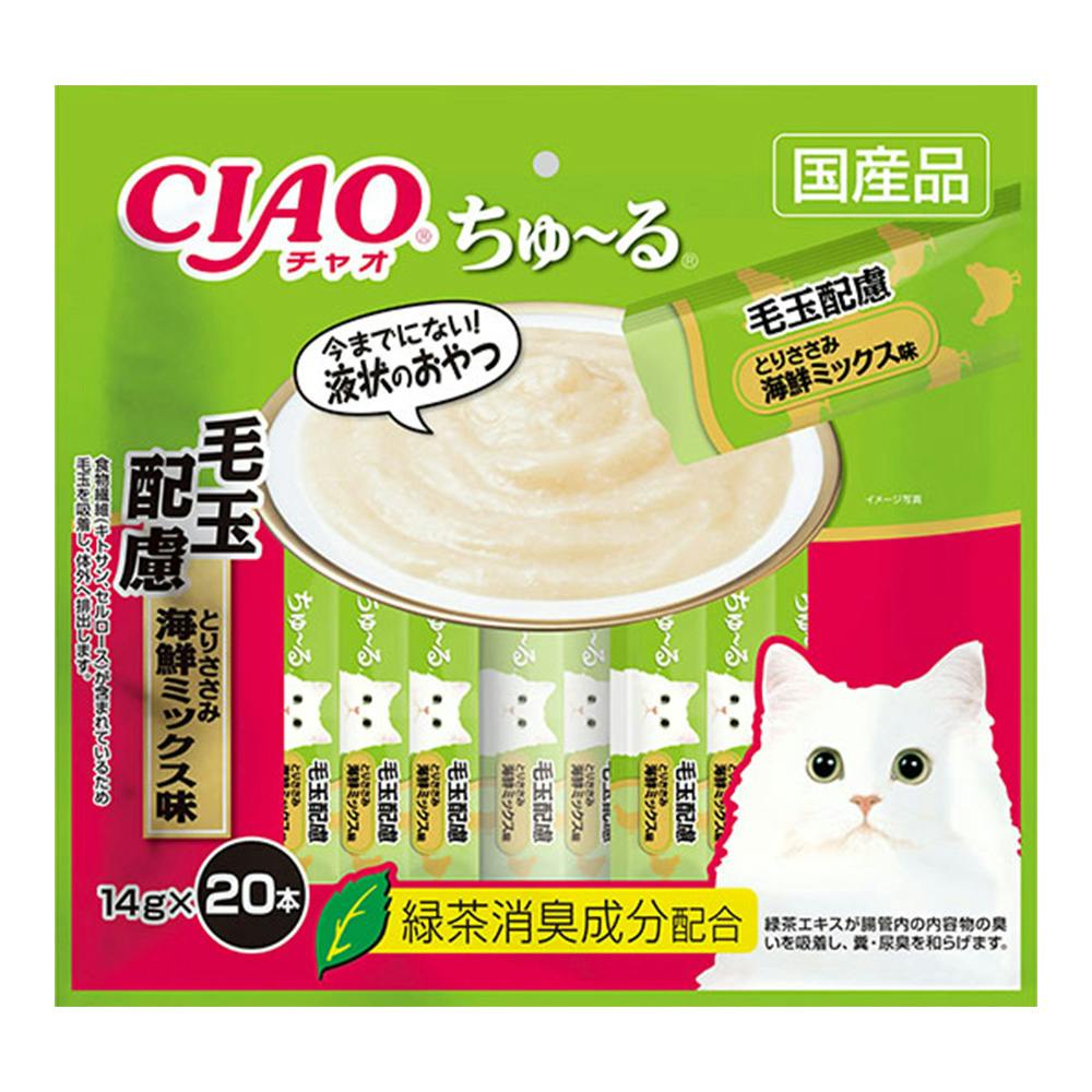 いなば チャオ CIAO ちゅ~る とりささみ 海鮮ミックス味 14g*20本入