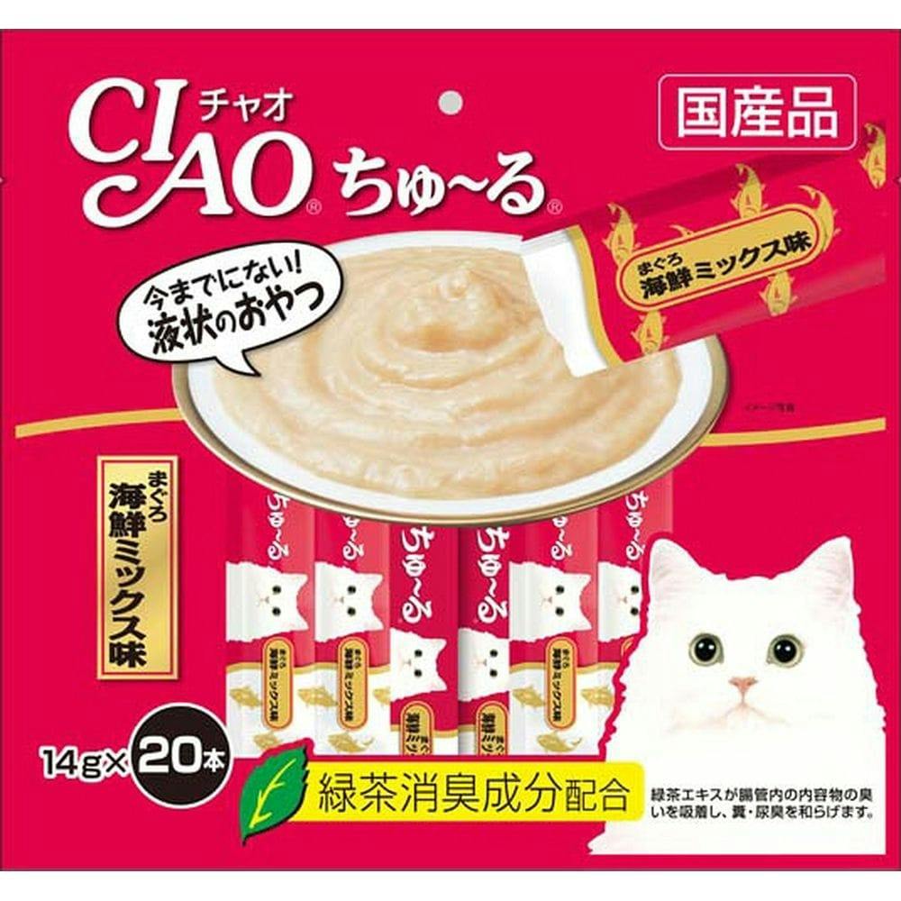 CIAO ちゅ～る まぐろ海鮮ミックス味 14g×20本(販売終了