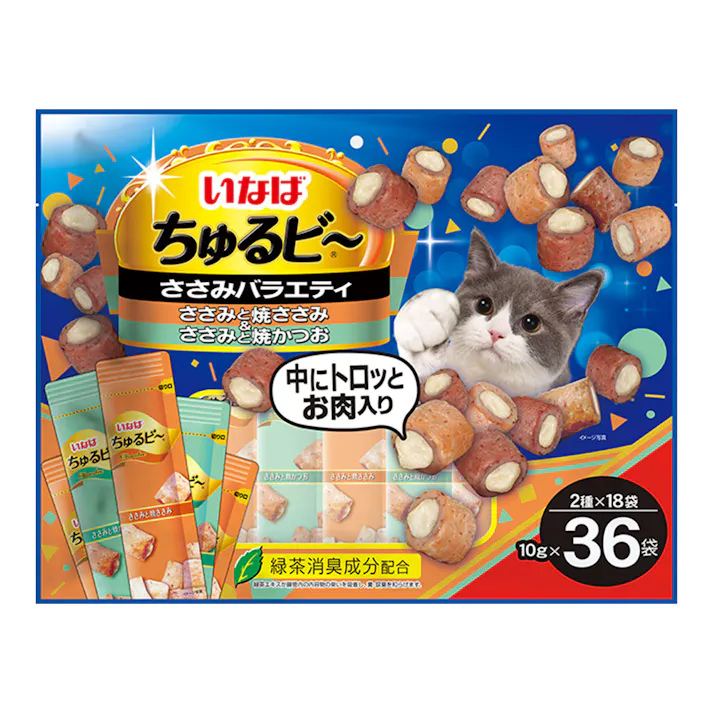 ちゅるビー ささみ バラエティ 10g×36袋