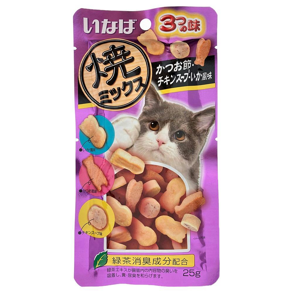 いなば 焼ミックス 3つの味 かつお節・チキンスープ・いか風味