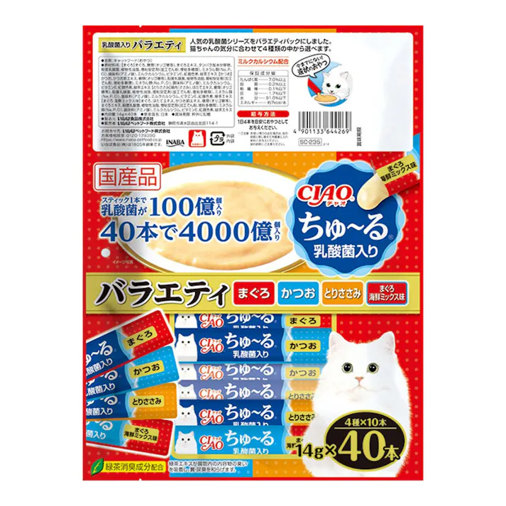 チャオちゅ~る乳酸菌バラエティ40本