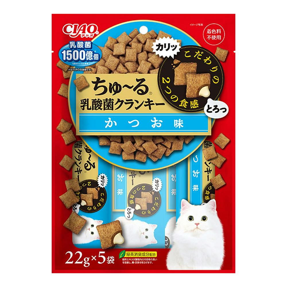 ちゅーる乳酸菌クランキー かつお味 22g×5 | ペット用品(猫 ちゅーる乳酸菌クランキー かつお味 22g×5 | ペット用品(猫