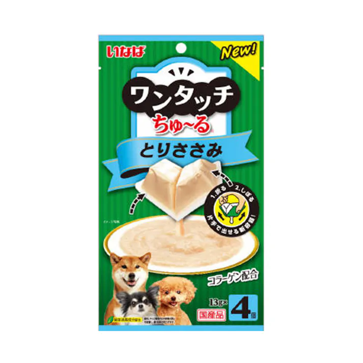 いなば ワンタッチちゅ~る とりささみ 13g×4個 犬用