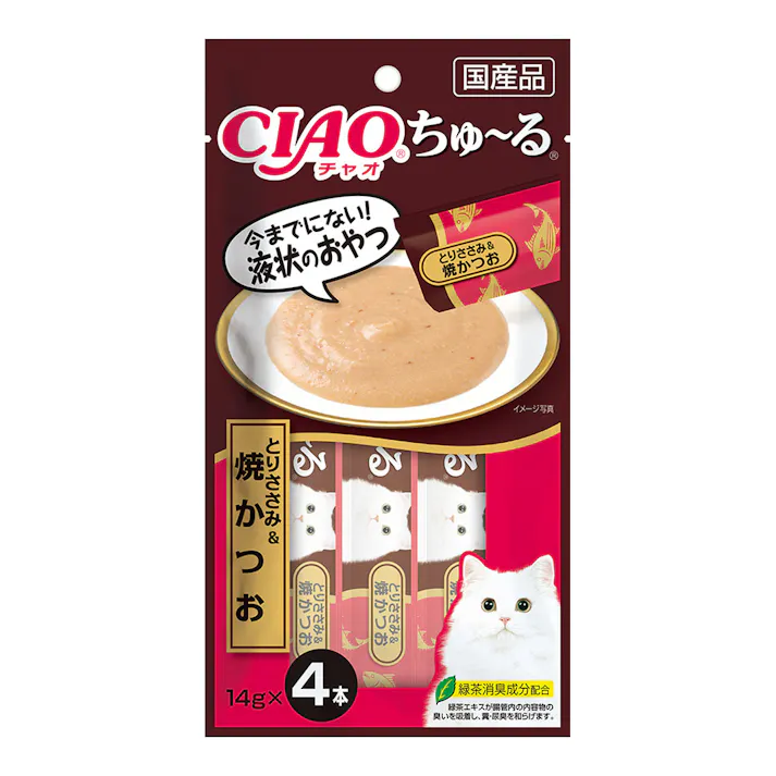 CIAOちゅーる とりささみ&焼かつお4本(販売終了)
