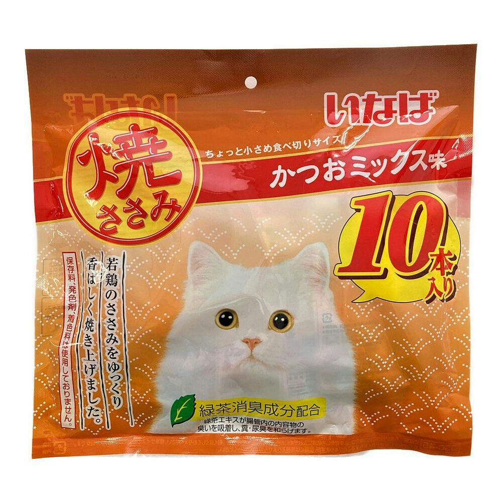いなば 焼ささみ かつおミックス味 10本入り | ペット用品（猫 ...