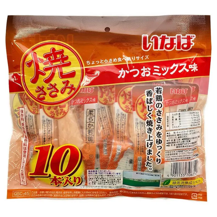 焼ささみ かつおミックス味 10本入り