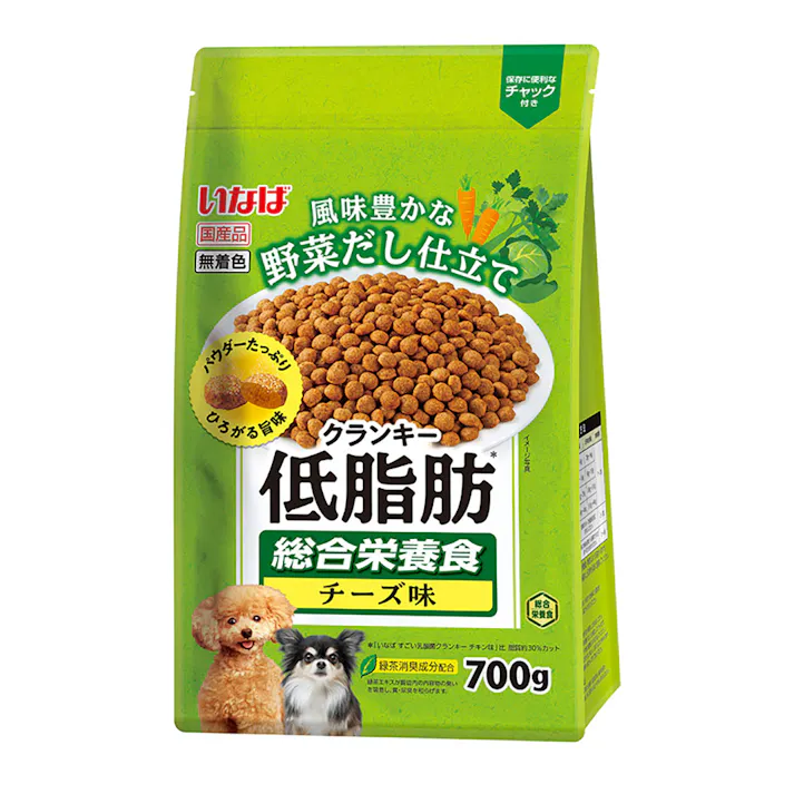 いなば 低脂肪クランキー 野菜だしチーズ味 700g