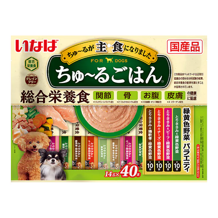 ちゅーるごはん40本 緑黄色野菜5