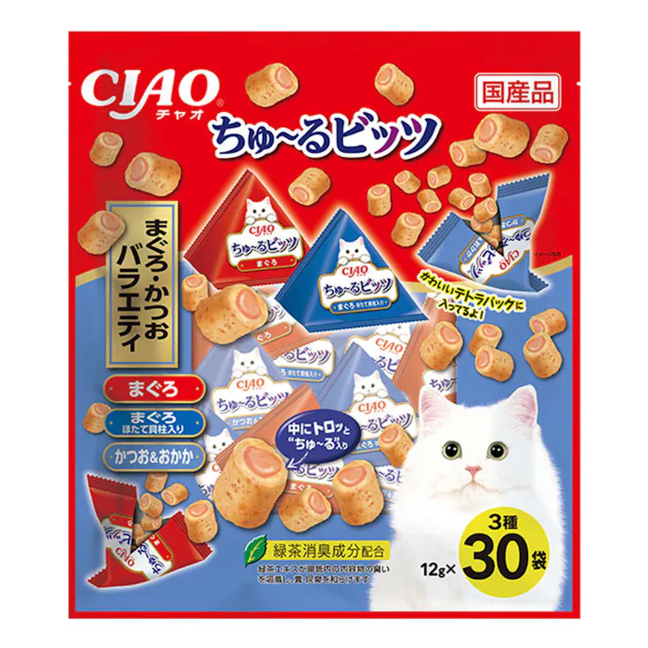 ちゅ~るビッツ鮪・鰹バラエティ12gx30P
