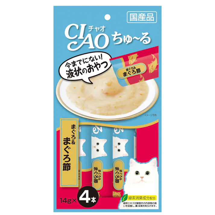 いなば CIAO ちゅ~る まぐろ&まぐろ節 14g×4本
