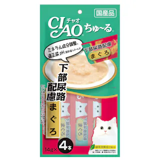 いなば CIAO ちゅ~る 下部尿路配慮 まぐろ 14g×4本