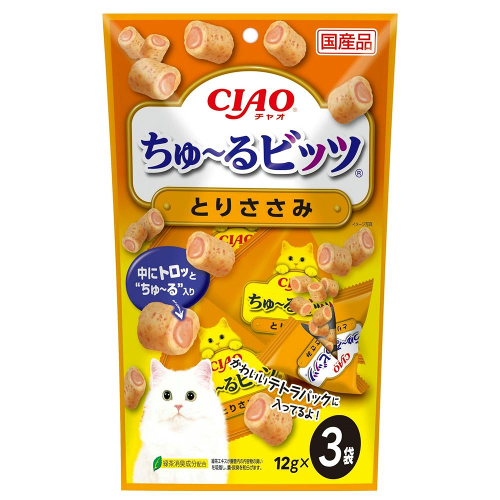 ちゅ～るビッツ とりささみ 12g×3袋 | ペット用品（猫） 通販