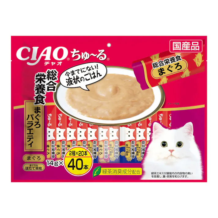 CIAO ちゅ~る 総合栄養食 まぐろバラエティ 2種×20本