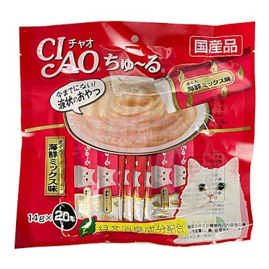 いなば CIAO ちゅ～る まぐろ 海鮮ミックス味 14g×20本入り