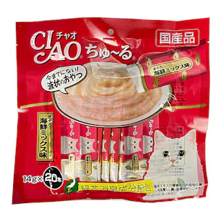 CIAO ちゅ~る まぐろ 海鮮ミックス味 14g×20本入り